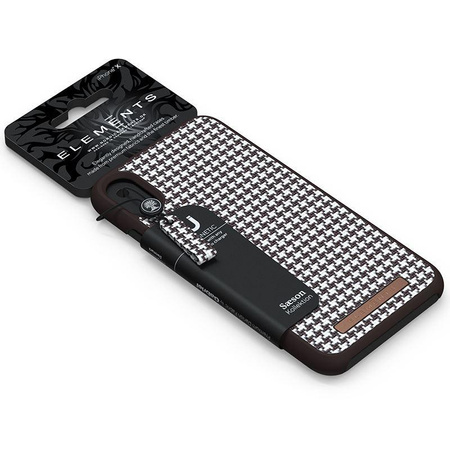 Nordic Elements Saeson Idun - Coque en matériau iPhone 8 Plus / 7 Plus / 6s Plus / 6 Plus (Dark Brown Pattern 2)