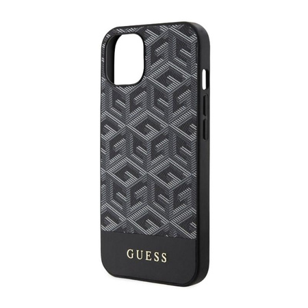 Guess GCube Stripes MagSafe - Schutzhülle für iPhone 14 Plus (Schwarz)