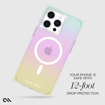 Case-Mate BLOX MagSafe - Étui pour iPhone 15 Pro Max (Rainbow Frosting)