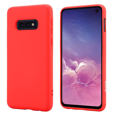 Crong Color Cover - Etui Samsung Galaxy S10e (czerwony)