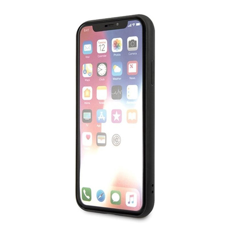 Guess 4G Bottom Stripe Kollektion - iPhone Xs / X Tasche (grau)