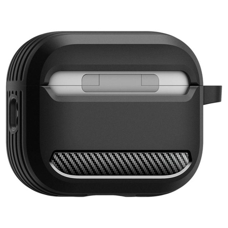 ETUI DO AIRPODS PRO 3 SPIGEN RUGGED ARMOR ORYGINALNE CZARNE NA SŁUCHAWKI