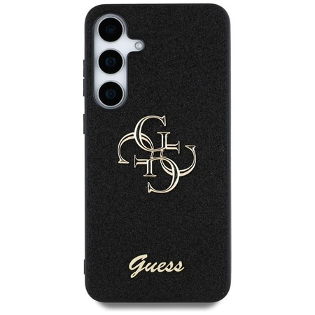 Guess Fixed Glitter Big 4G Metal Logo - Hülle für Samsung Galaxy S25+ (schwarz)