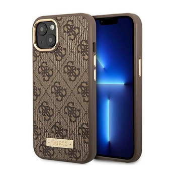 Guess 4G Logo Plate MagSafe - iPhone 14 Plus Case (brown)