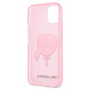 Karl Lagerfeld Karl's Head Glitter - iPhone 13 Mini Tasche (rosa)