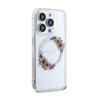 Guess IML Flowers Wreath MagSafe - iPhone 15 Pro Max Hülle (Transparent)