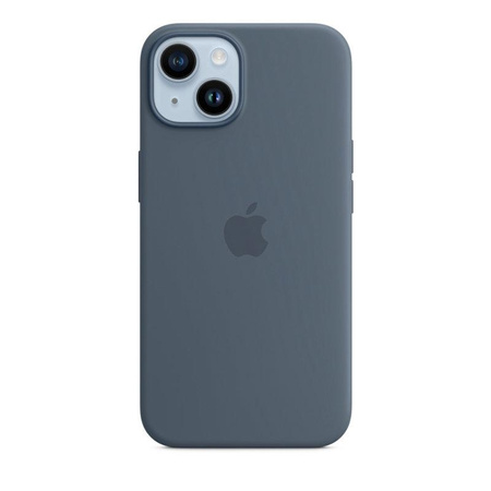 Apple Silicone Case - Silicone Case with MagSafe for iPhone 14 (storm blue)