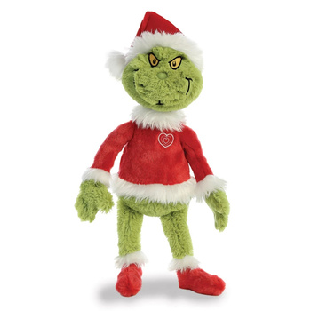 Grinch - Plush toy / cuddly Grinch in Santa Claus outfit 43 cm Eco-Friendly