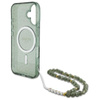 Guess IML Glitter With Pearl Strap MagSafe - iPhone 16 Plus Case (green)