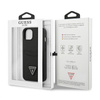 Guess Saffiano Double Card Triangle - iPhone 13 mini tok (fekete)