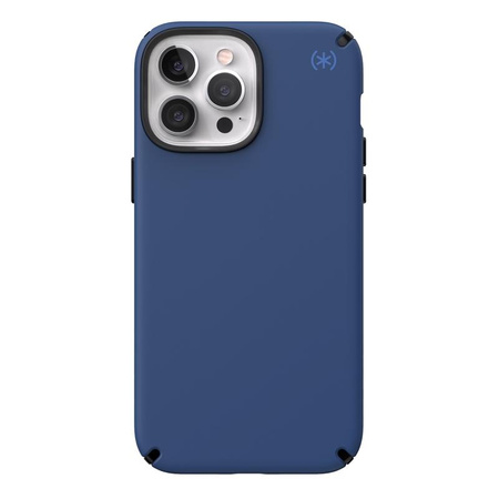 Speck Presidio2 Pro - pouzdro pro iPhone 13 Pro Max / iPhone 12 Pro Max s povrchovou úpravou MICROBAN (Coastal Blue/Black/Storm Blue)