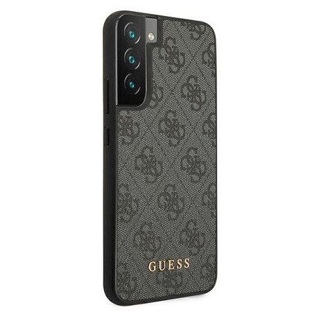 Guess 4G Metal Gold Logo - Etui Samsung Galaxy S22 (gris)