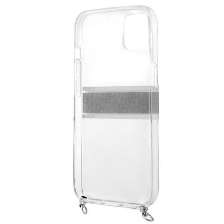 Guess 4G Silver Stripe Crossbody - iPhone 13 Case