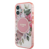 Guess IML Flower & Tonal Circle MagSafe - Case for iPhone 16 (Pink)