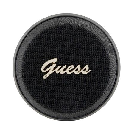 Guess Magnetic Script Metal Logo - Bluetooth reproduktor V5.3 (černý)