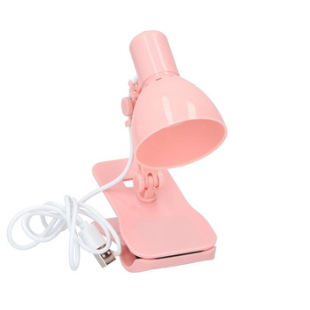 Grundig - LED lampa na čtení/stojan USB (růžová)
