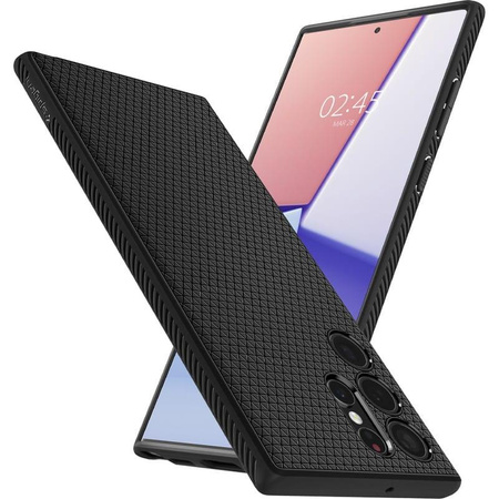 Spigen Liquid Air - Schutzhülle für Samsung Galaxy S22 Ultra (Schwarz)