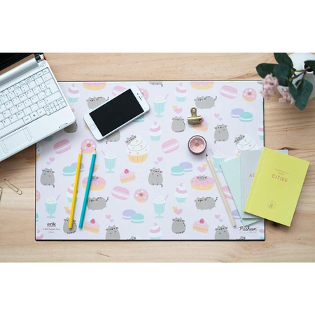 Pusheen - podložka na stůl/desku z kolekce Rose (49,5 x 34,5 cm)