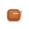 Moshi Pebbo Luxe - AirPods 3 case with detachable wrist strap (Caramel Brown)