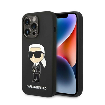 Karl Lagerfeld Silikon NFT Ikonik - iPhone 14 Pro Max Tasche (schwarz)