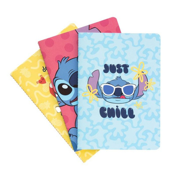 Disney Stitch - Set di quaderni A5 della collezione Tropical, 3 pezzi.