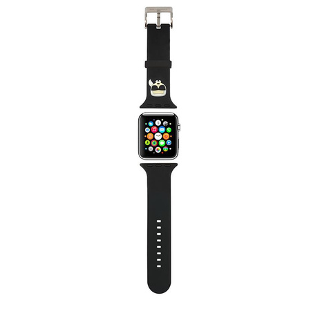 Karl Lagerfeld Silikonový řemínek Karl Head pro Apple Watch 38/40/41 mm (černý)
