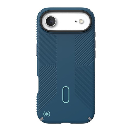 Speck Presidio2 Grip ClickLock & MagSafe - iPhone Air Case (Deep Sea / Silver Metallic / Spell Blue)