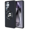 Karl Lagerfeld Silikon Doppelköpfe und Kreis MagSafe - Samsung Galaxy S25 Ultra Case (schwarz)