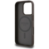 Guess szemcsés Hot Stamp Peony Triangle Logo MagSafe - tok iPhone 16 Pro Max (barna)