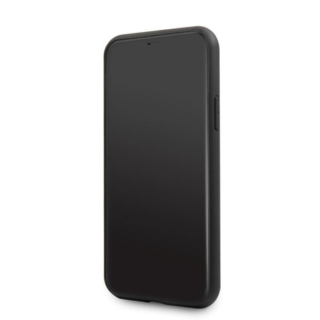 Guess Dupla rétegű csillám tok Logo többszínű - iPhone 11 Pro tok (fekete/többszínű)