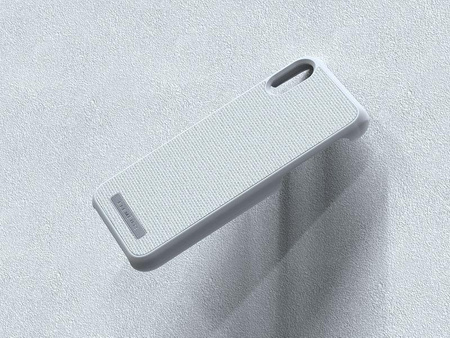 Nordic Elements Original Idun - Materiałowe etui iPhone Xs / X (Light Grey)