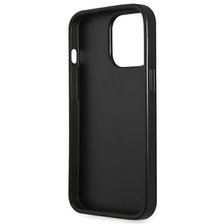 Guess Saffiano Triangle Logo Case - Coque iPhone 13 Pro Case (argent)
