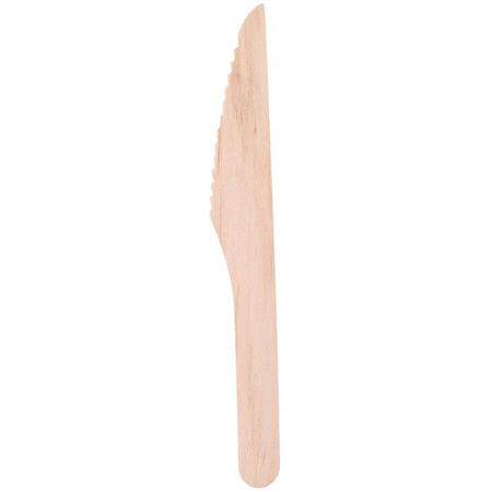 Alpina - Jednorázové dřevěné nože 16 cm 50 ks.