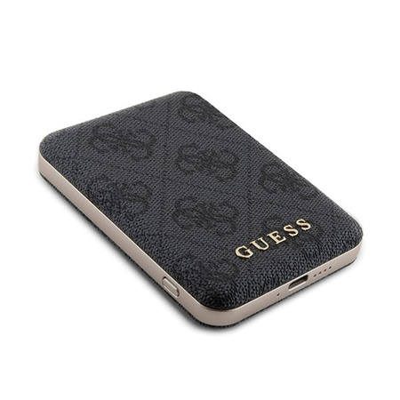 Guess Bundle Pack MagSafe 4G Metal Gold Logo - Etui Set + Power Bank 5000mAh MagSafe iPhone 11 (schwarz)