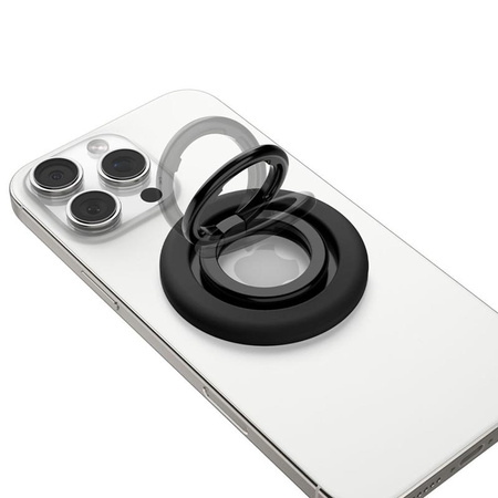Spigen Nano Pop MagSafe telefongyűrű - Mágneses ujjtartó állvány funkcióval (fekete szezám)