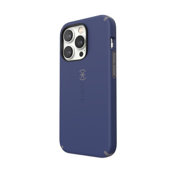 Speck CandyShell Pro - Etui iPhone 14 Pro z powłoką MICROBAN (Prussian Blue / Cloudy Grey)