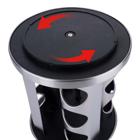 Alpina - Drehbarer Gewürzregal-Organizer für 12 Gläser