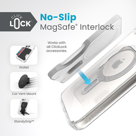 ETUI MAGSAFE SPECK DO IPHONE 14 PLUS | 15 PLUS, Przezroczyste, Wytrzymałe