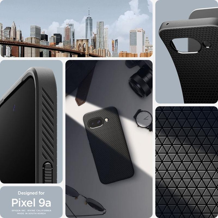Spigen Liquid Air - Hülle für Google Pixel 9a (Mattschwarz)