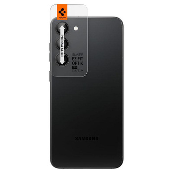 Spigen Optik Pro GLAS.TR EZ Fit Camera Protector 2-Pack - Szkło ochronne na obiektyw 2 szt. do Samsung Galaxy S23 / S23+ (Czarny)