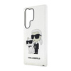 Karl Lagerfeld IML Glitter NFT Karl & Choupette - Samsung Galaxy S23 Ultra Tasche (Transparent)