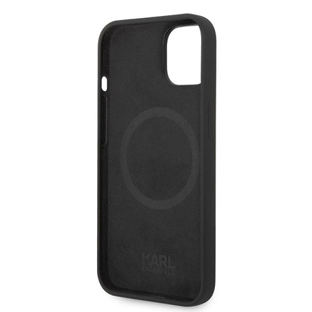 Karl Lagerfeld Silicone Ikonik Karl`s Head MagSafe - Etui iPhone 14 (czarny)