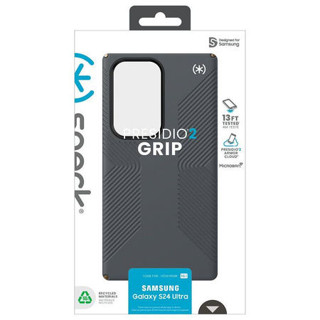 Speck Presidio2 Grip - Étui Samsung Galaxy S24 Ultra (Gris anthracite / Bronze froid)