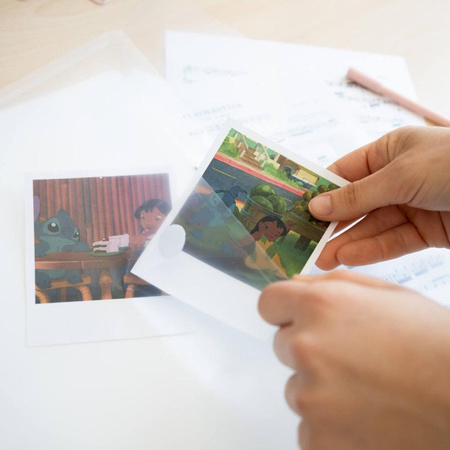 Disney Stitch - A4-Mappe mit Gummiband + 30 transparente Hüllen