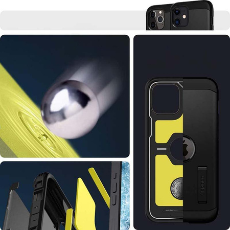 Spigen Tough Armor - pouzdro pro iPhone 12 / iPhone 12 Pro (černé)