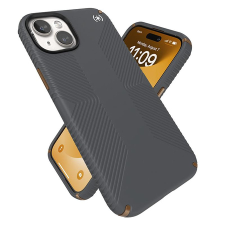 Speck Presidio2 Grip Magsafe - iPhone 15 Plus / iPhone 14 Plus Case (Charcoal Grey / Cool Bronze / White)