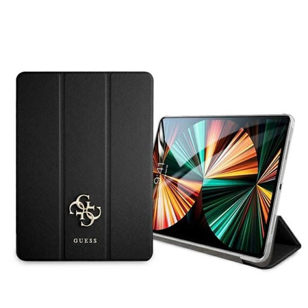 Guess Saffiano 4G Big Metal Logo - iPad Pro 11" 2021 Tasche (schwarz)
