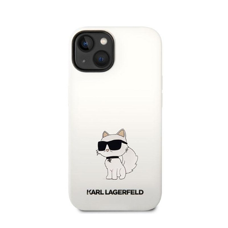 Karl Lagerfeld Silikon NFT Choupette - Hülle für iPhone 14 Plus (Weiß)