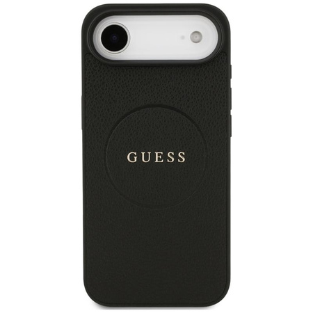 Guess Grained Ring MagSafe - Hülle iPhone Air (schwarz)