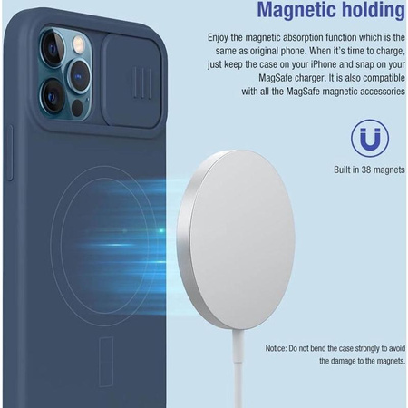 Nillkin CamShield Silky Magnetic - Apple iPhone 12 / 12 Pro tok kamerafedéllel (Matcha zöld)